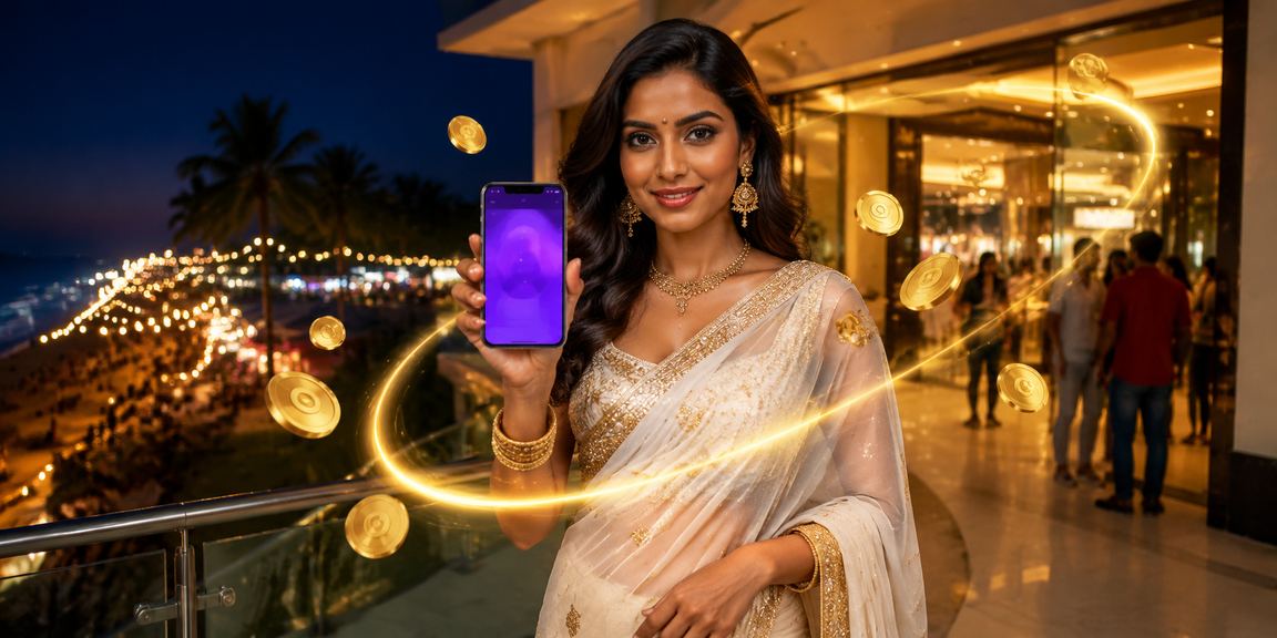 Indian sports betting scene with cricket and saree